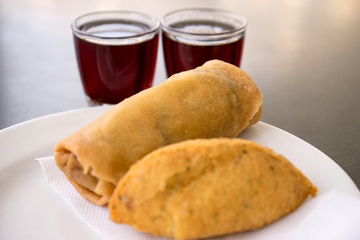 Pastel de Bacalao and Ginja