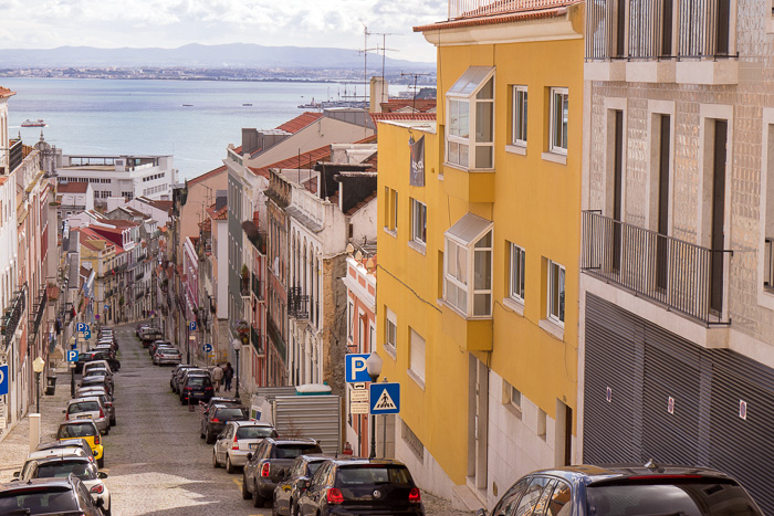Hilly Streets of Lapa Lisbon
